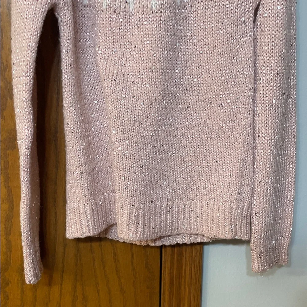 OshKosh B'gosh UGc Girls Size 8 pink Gray Crew Neck Sweater fair isle